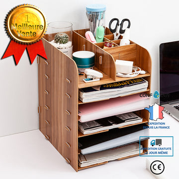 Armoire de rangement Rack de bureau de bureau Panier de cadre d'information de stockage Rack de gestion de stockage  barre st